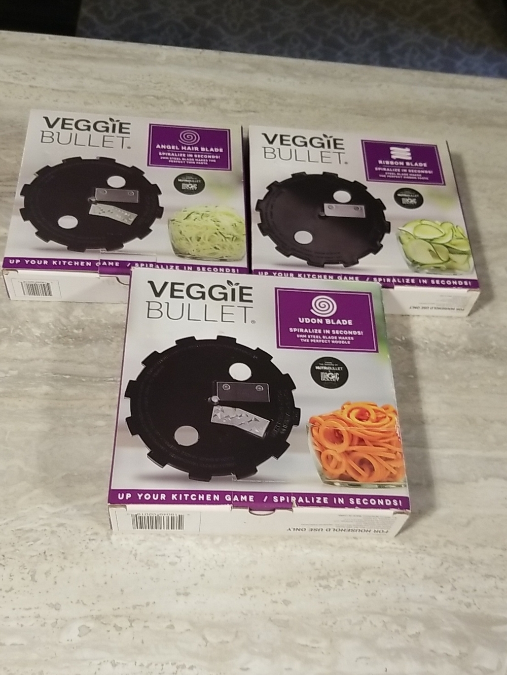 Veggie Bullet Set Of 3 Blades